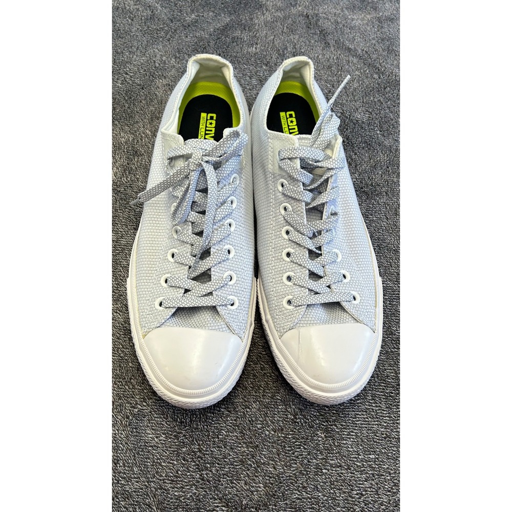 Converse Chuck Taylor All Star II Low Grey Lunarlon 155537C Mens 11 Womens 13